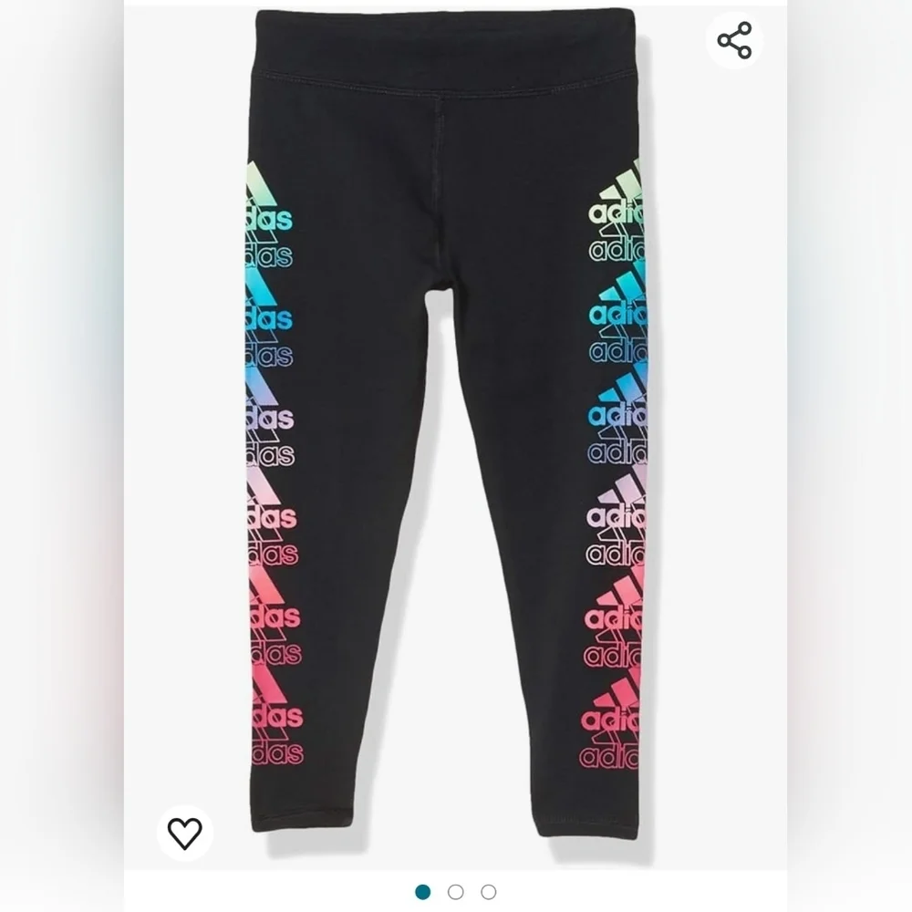 Adidas girl active sport atletic legging tight